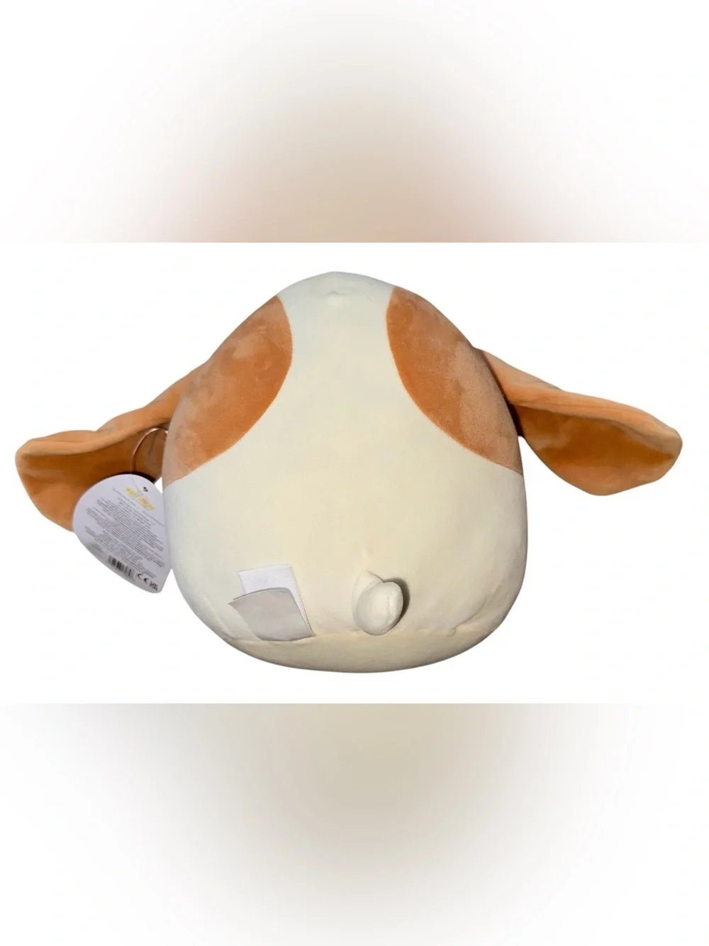 Squishmallows Cream & Tan Dog Plush Toy Pillow Adela nwt